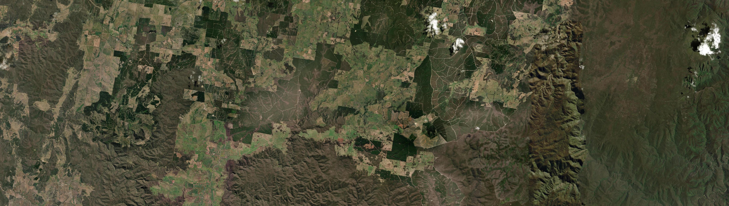 Aerial view of Porters Retreat, NSW