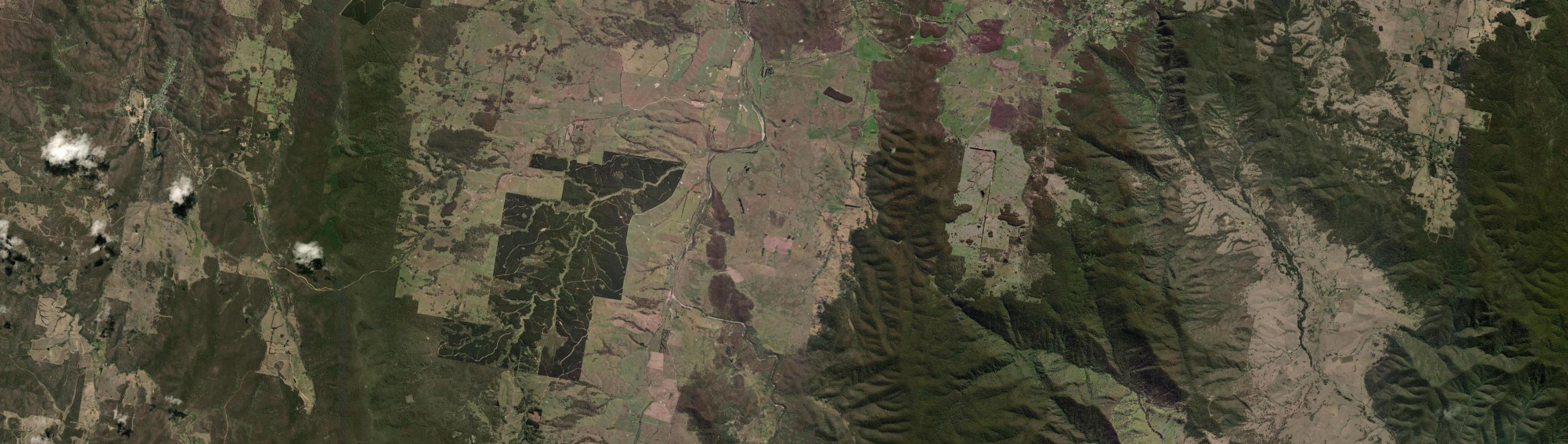 Aerial view of Ballalaba, NSW