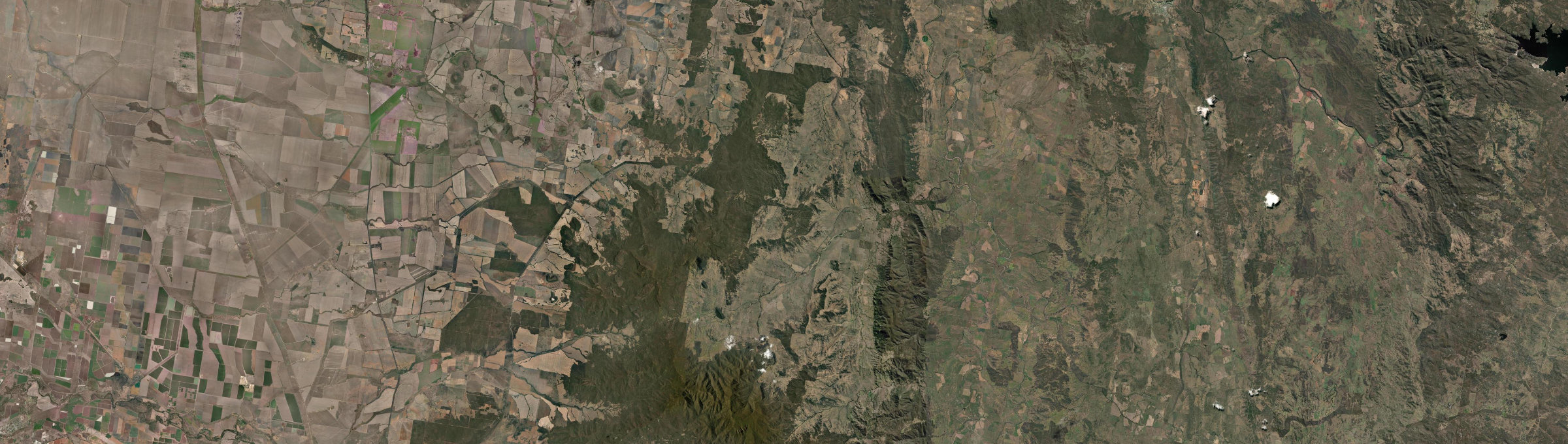 Aerial view of Rocky Creek (Gwydir - NSW), NSW