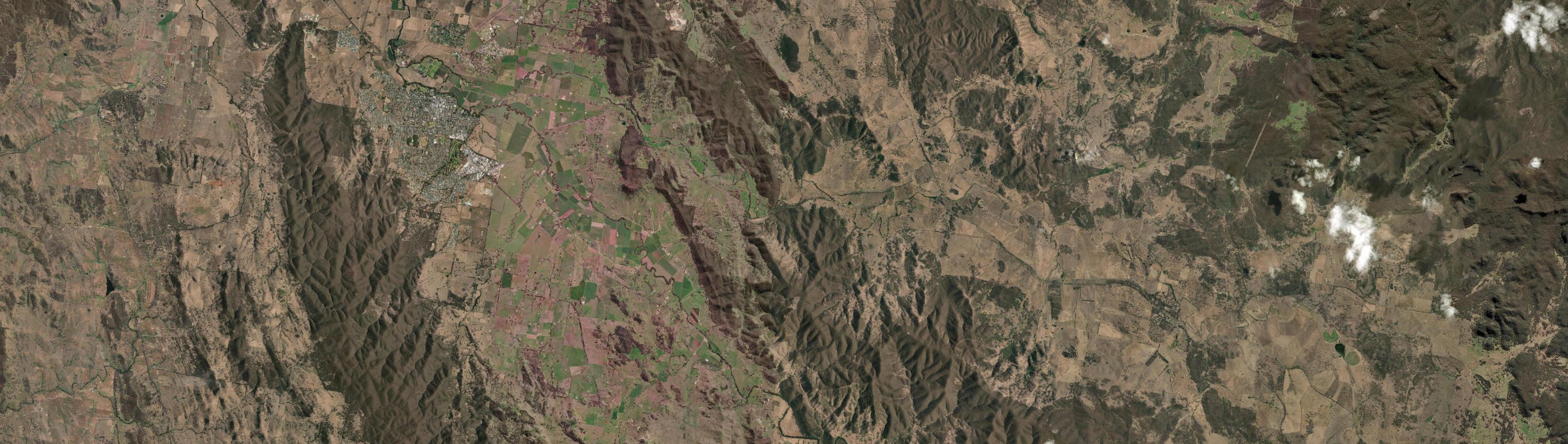 Aerial view of Mount Knowles, NSW