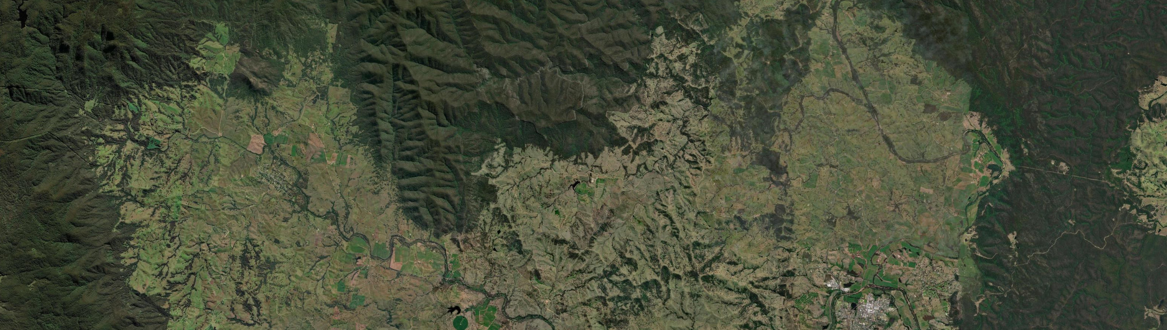 Aerial view of Numbugga, NSW