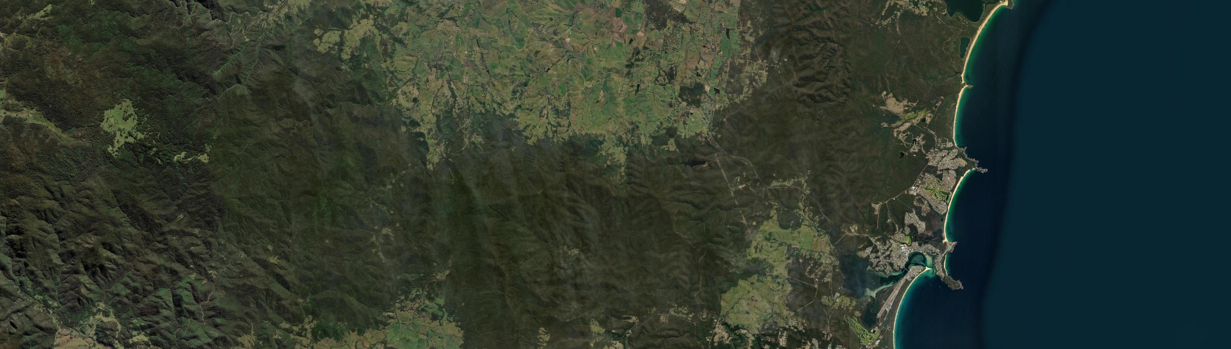 Aerial view of South Wolumla, NSW