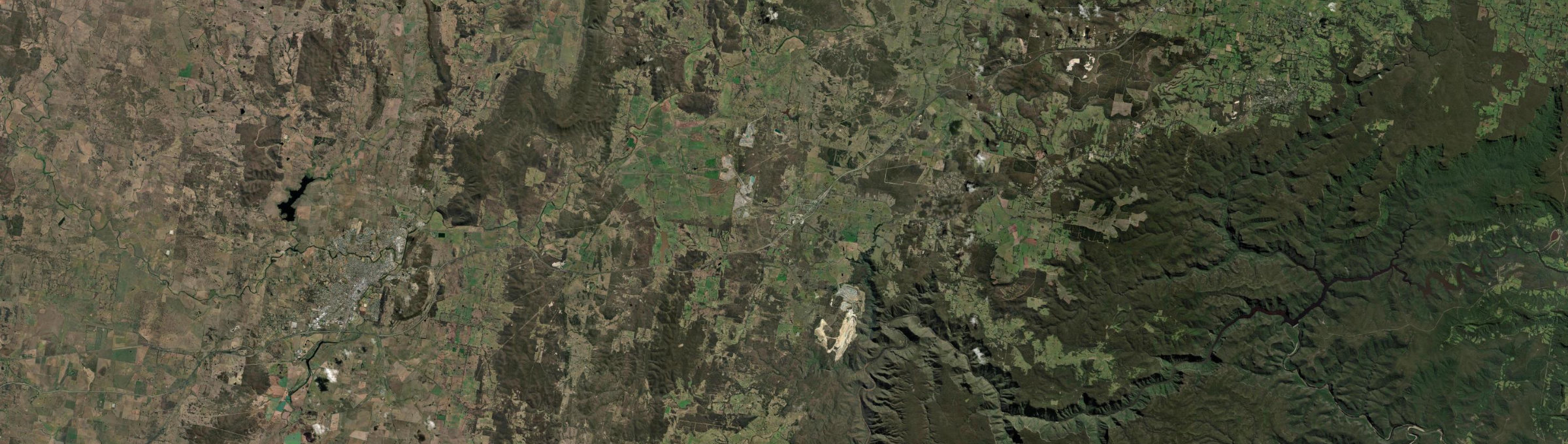 Aerial view of Marulan, NSW