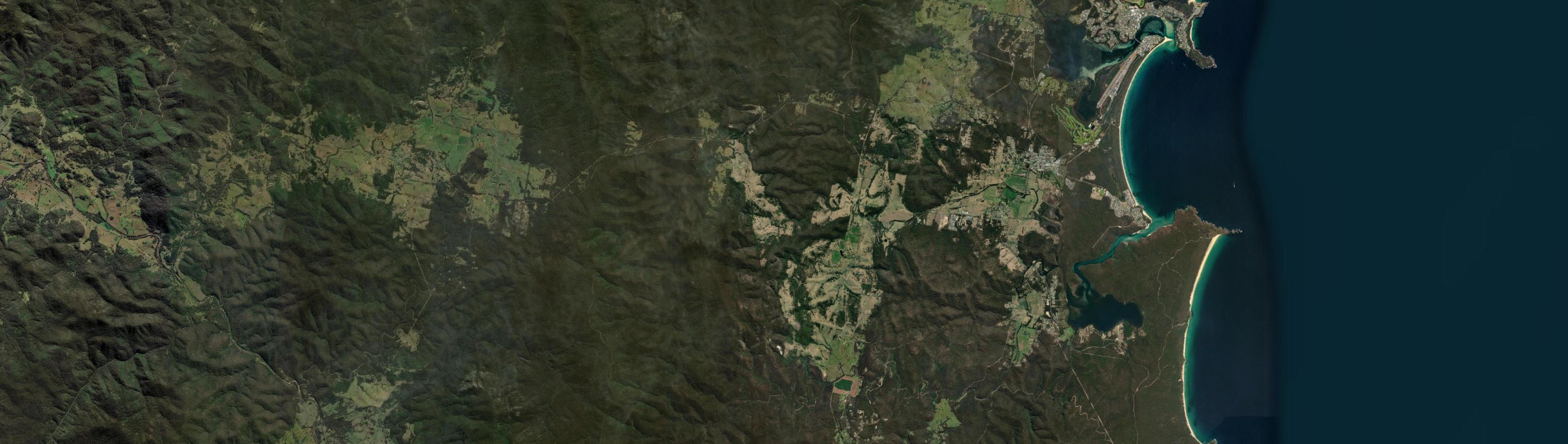Aerial view of Lochiel (NSW), NSW