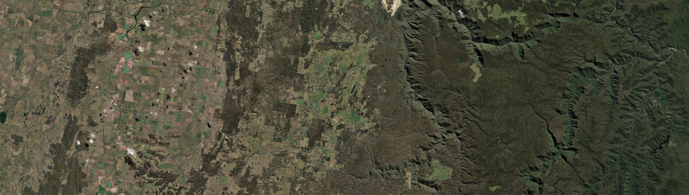 Aerial view of Bungonia, NSW