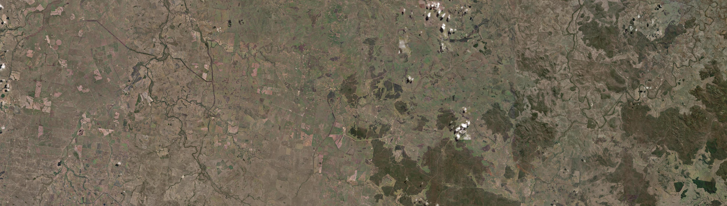 Aerial view of Bungaban, QLD