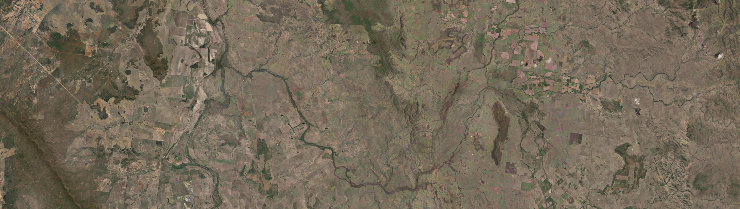 Aerial view of Dumpy Creek, QLD