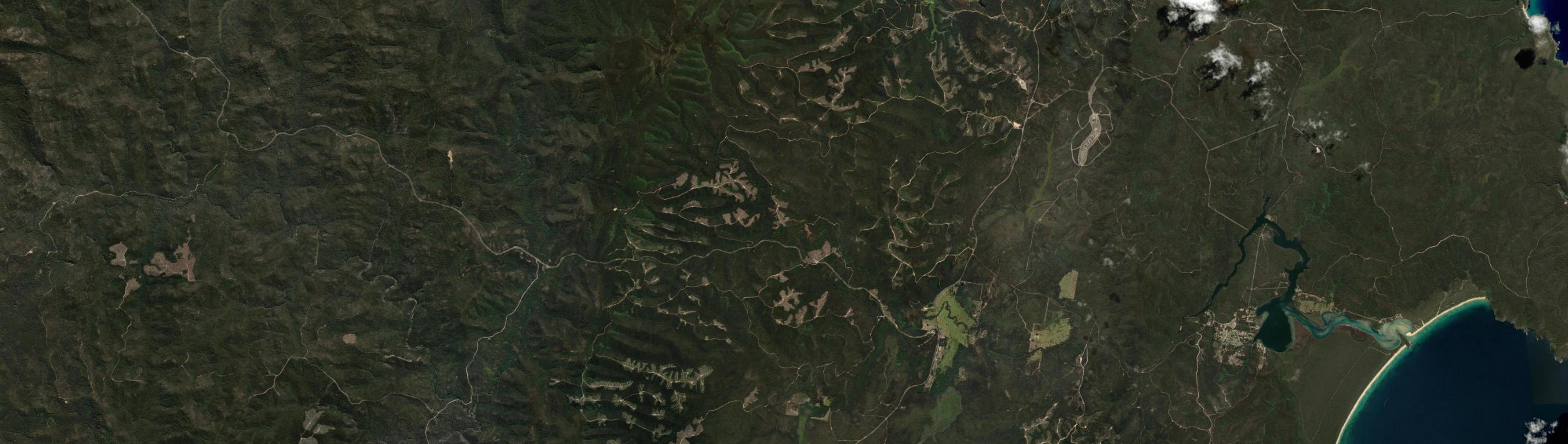 Aerial view of Narrabarba, NSW