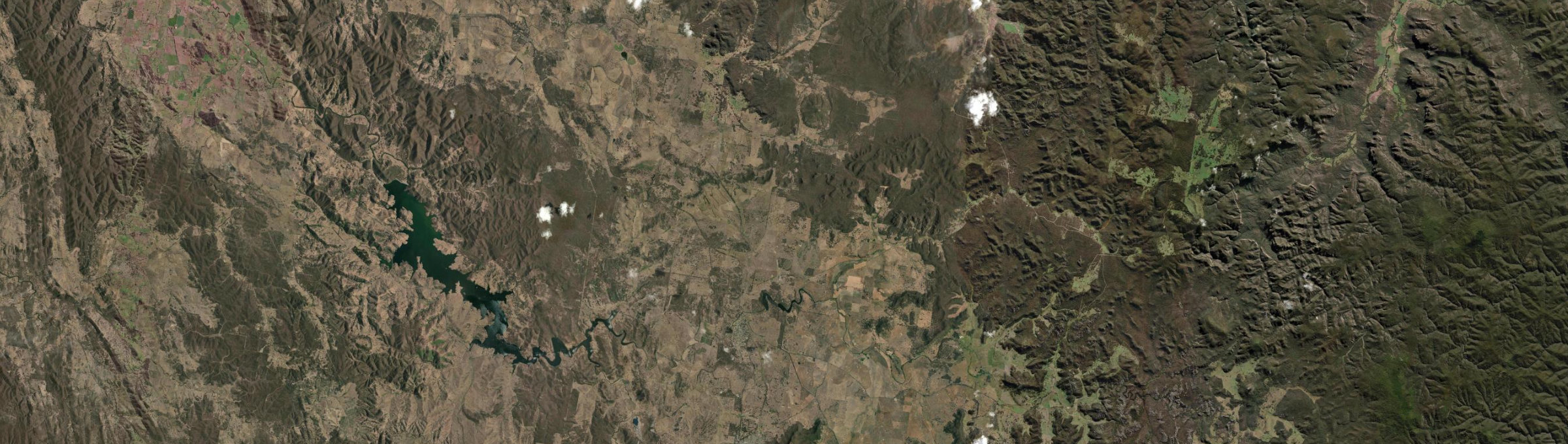 Aerial view of Rylstone, NSW