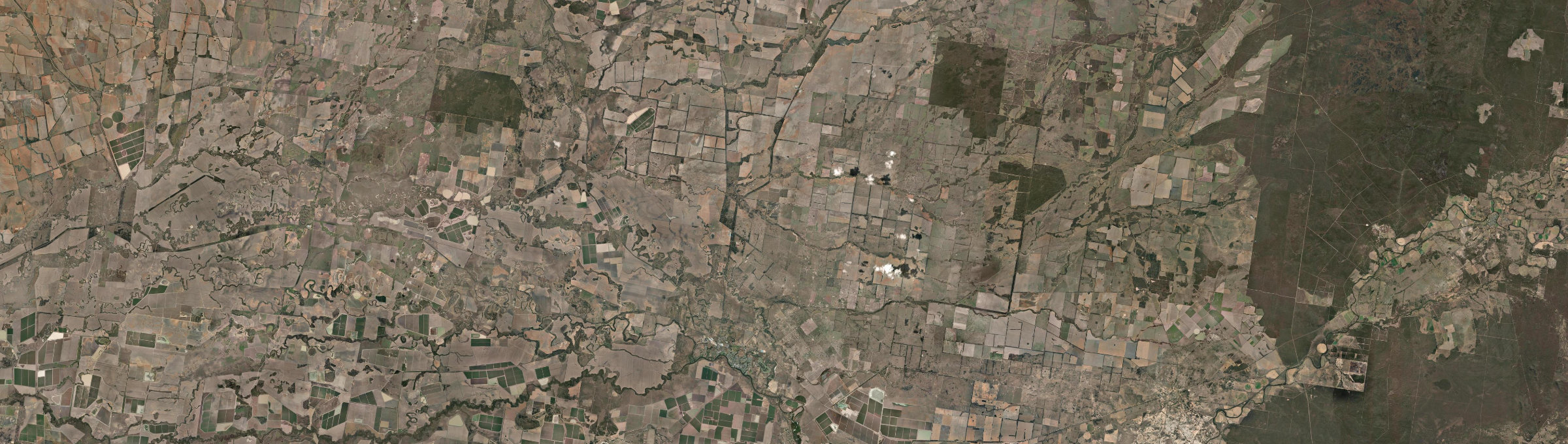 Aerial view of Goondiwindi, QLD