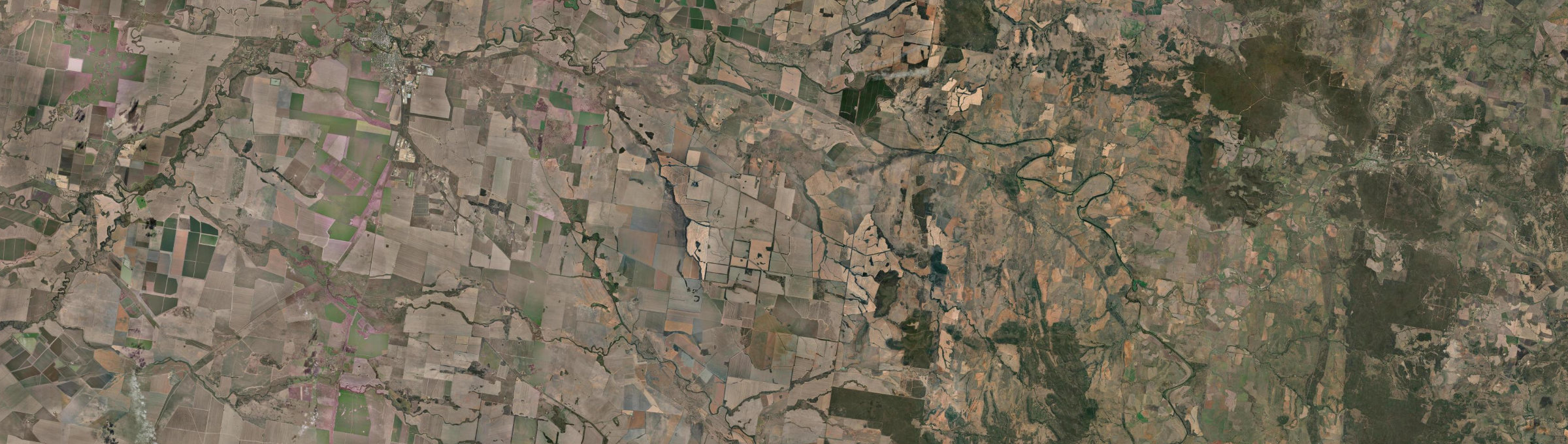 Aerial view of Biniguy, NSW