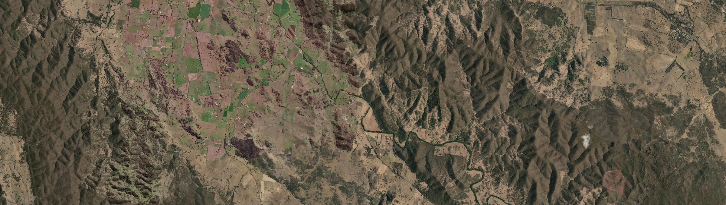Aerial view of Apple Tree Flat, NSW