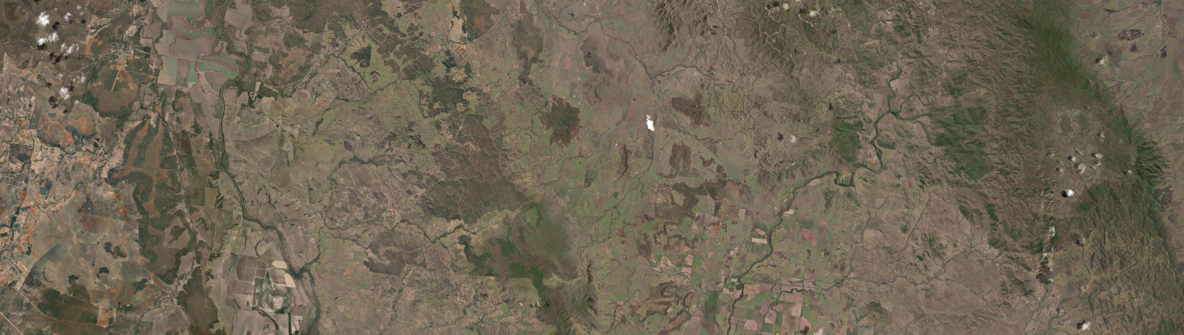 Aerial view of Pheasant Creek (Qld), QLD