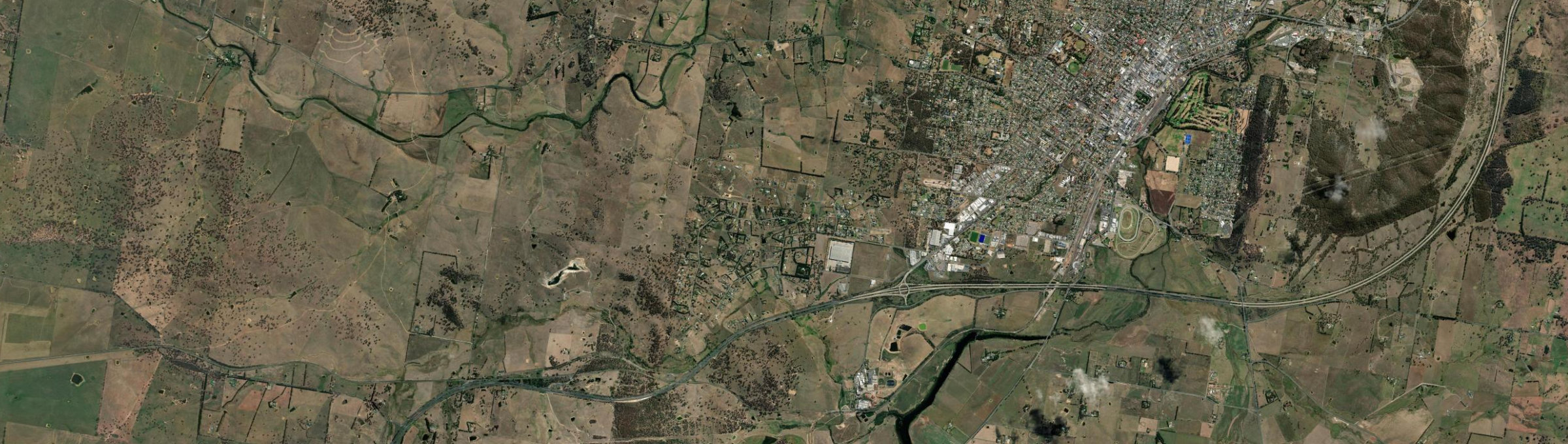 Aerial view of Run-o-Waters, NSW