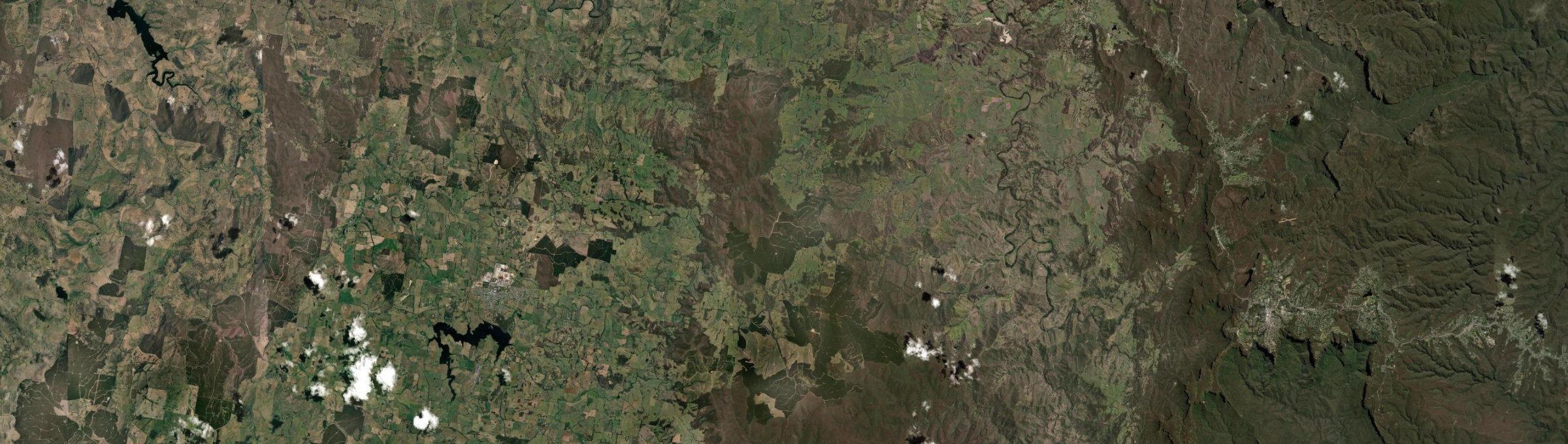 Aerial view of Hampton (NSW), NSW