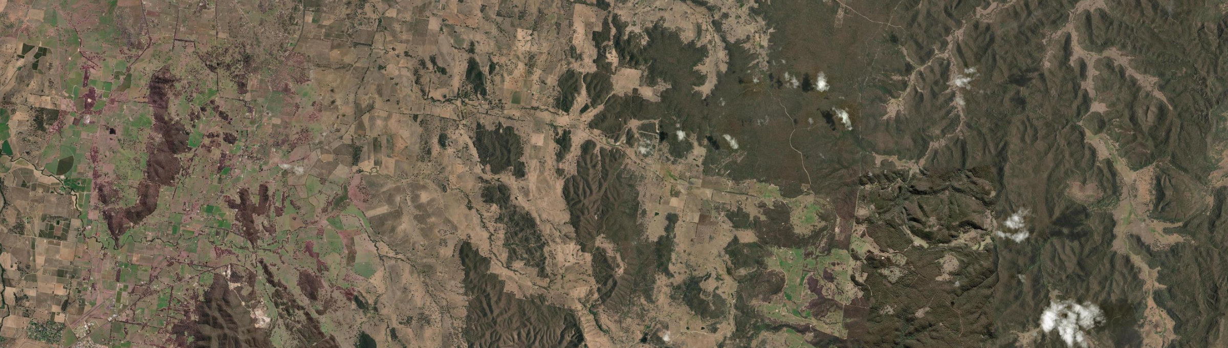 Aerial view of Botobolar, NSW