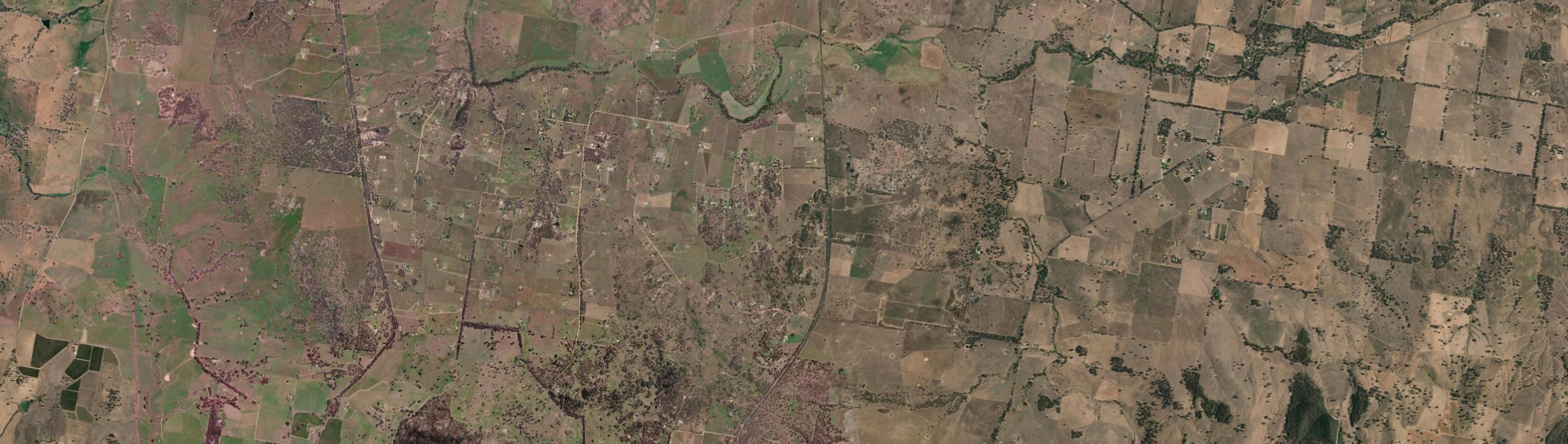 Aerial view of Frog Rock, NSW