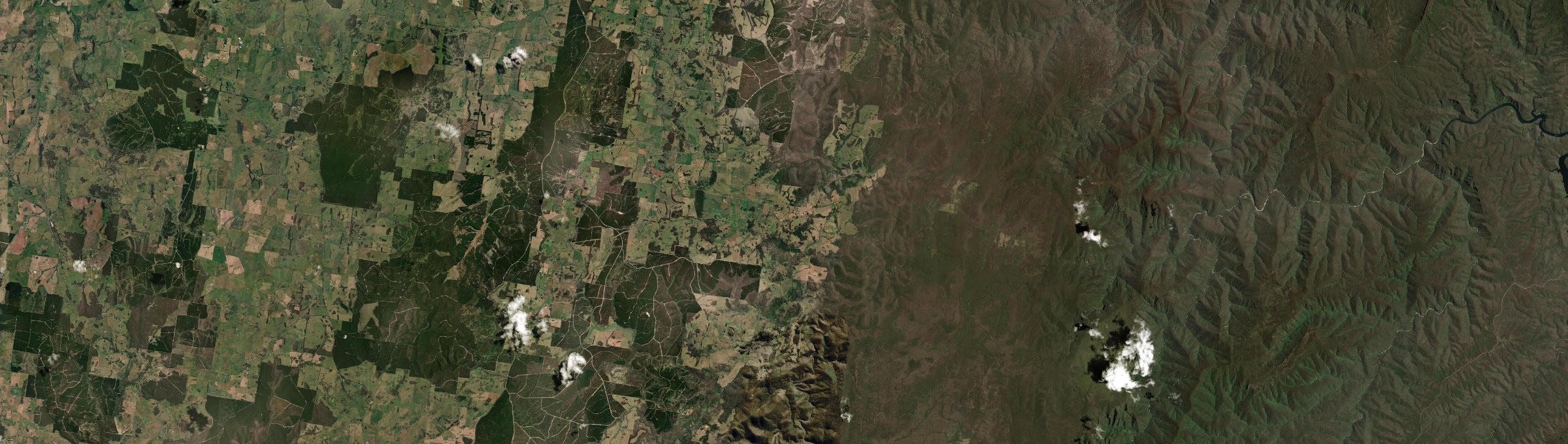 Aerial view of Gingkin, NSW