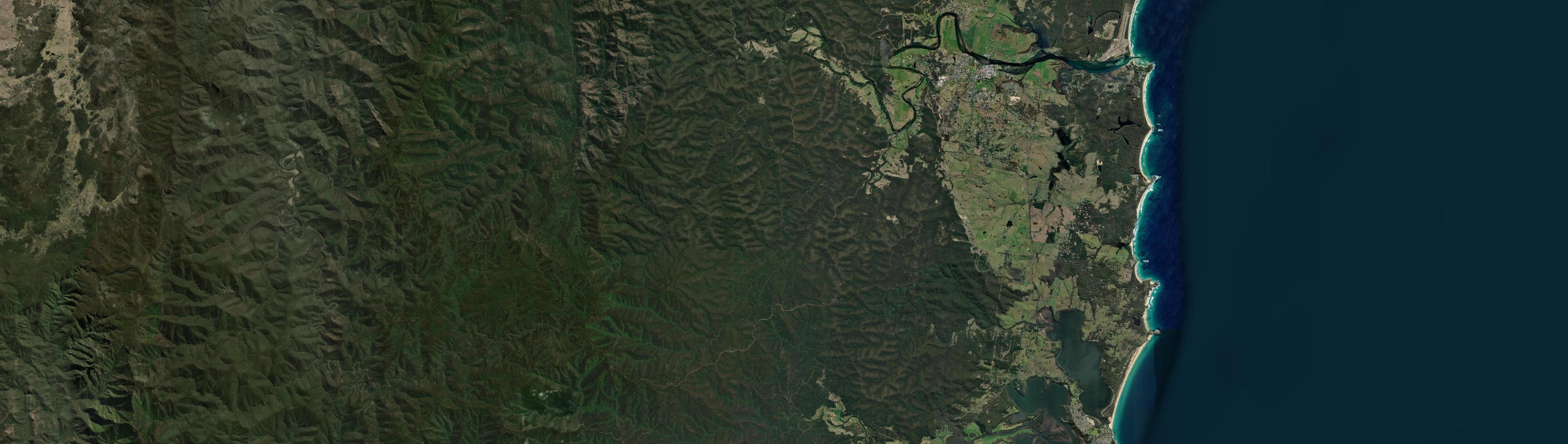 Aerial view of Wamban, NSW