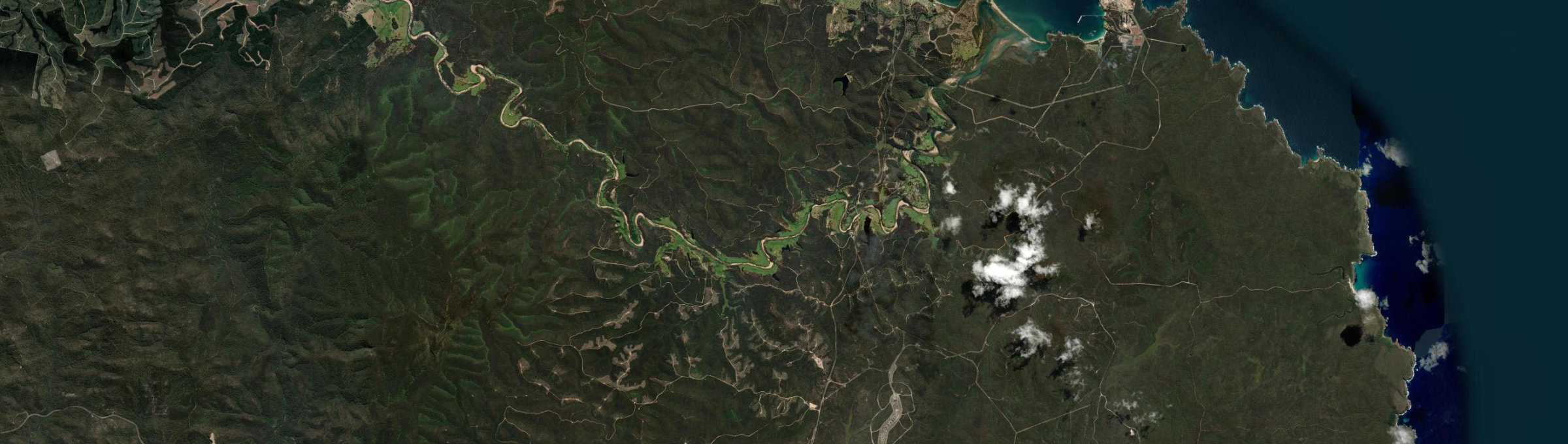 Aerial view of Kiah, NSW
