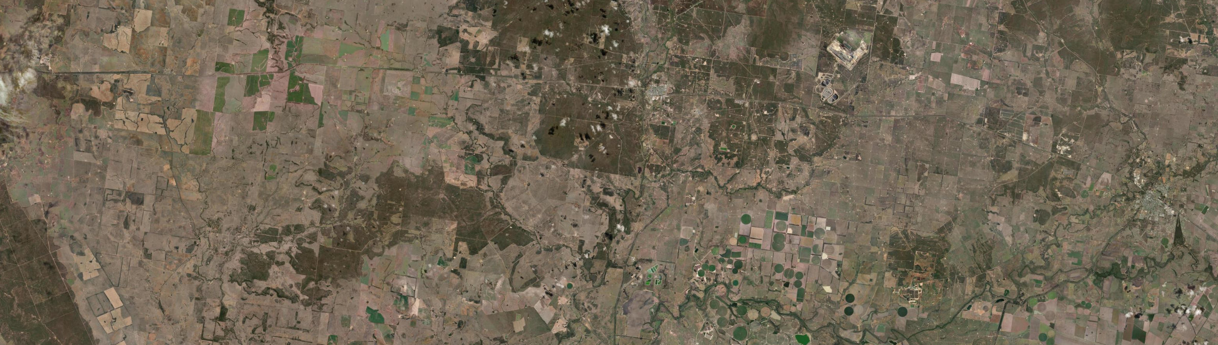 Aerial view of Miles, QLD