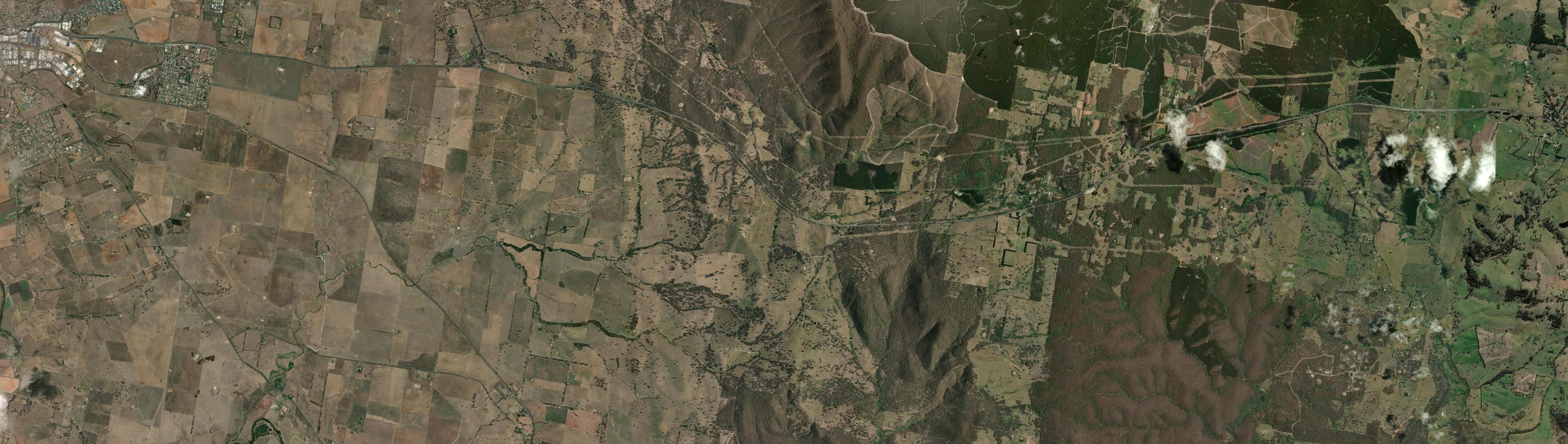 Aerial view of Walang, NSW