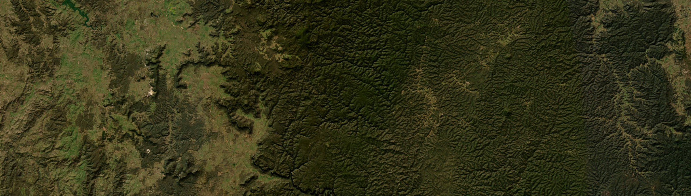 Aerial view of Wollemi, NSW