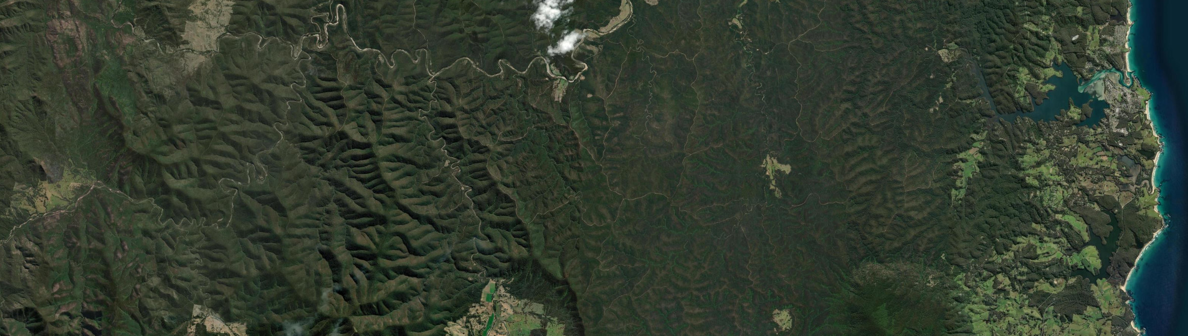 Aerial view of Tinpot, NSW