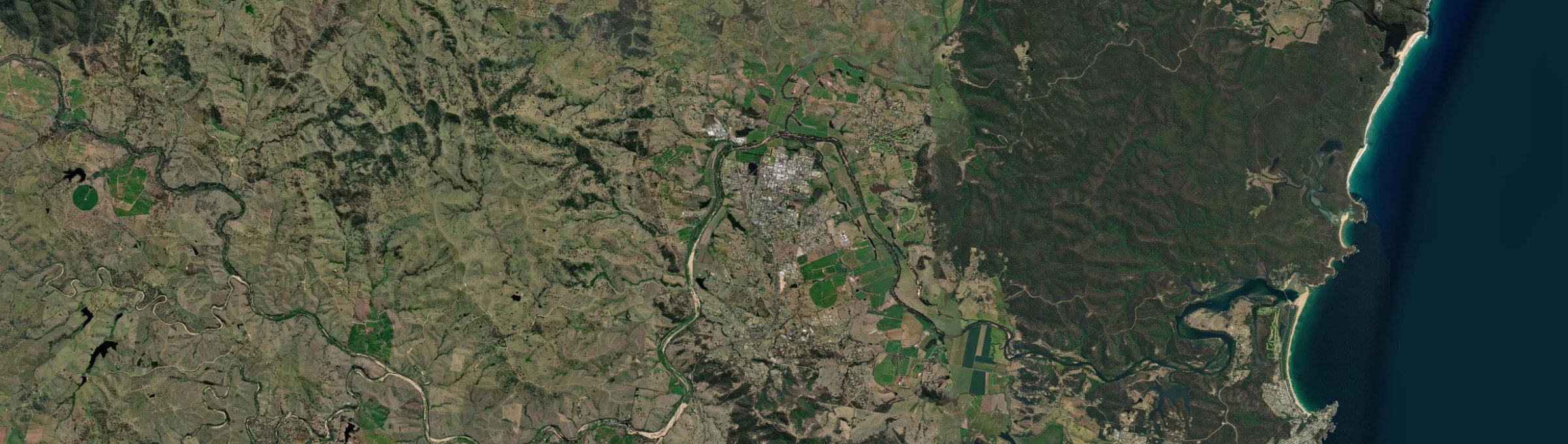 Aerial view of Bega, NSW