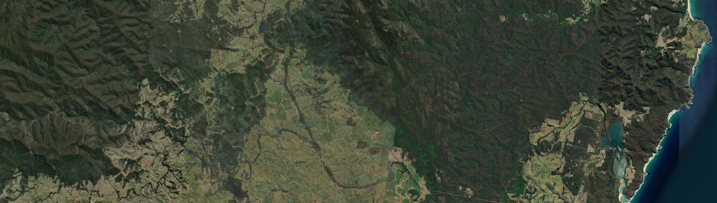 Aerial view of Greendale (Bega Valley - NSW), NSW
