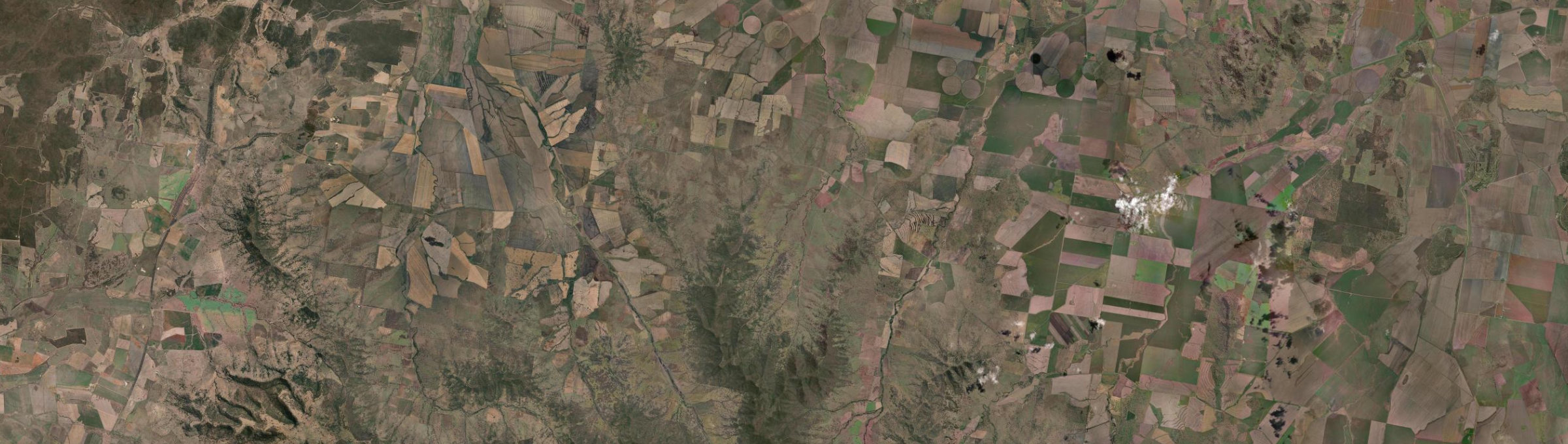 Aerial view of Coomoo Coomoo, NSW