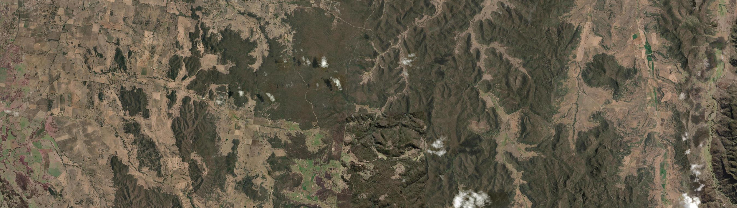 Aerial view of Totnes Valley, NSW