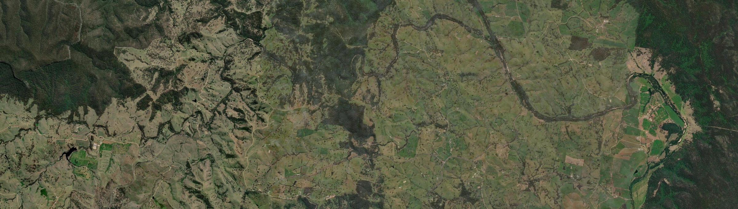 Aerial view of Stony Creek (Bega Valley - NSW), NSW