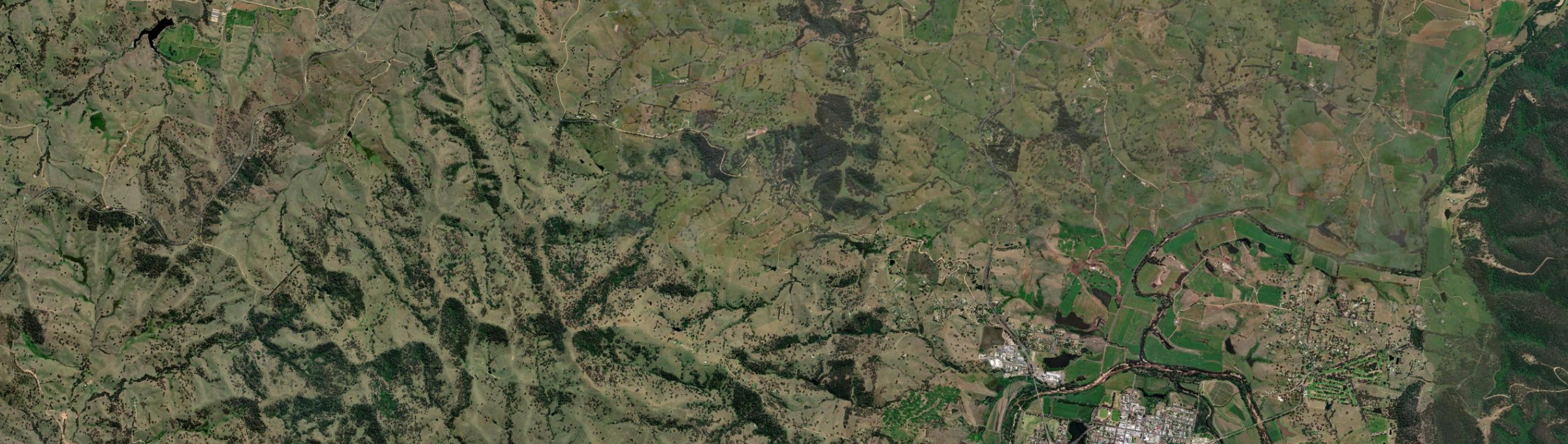 Aerial view of Coopers Gully, NSW