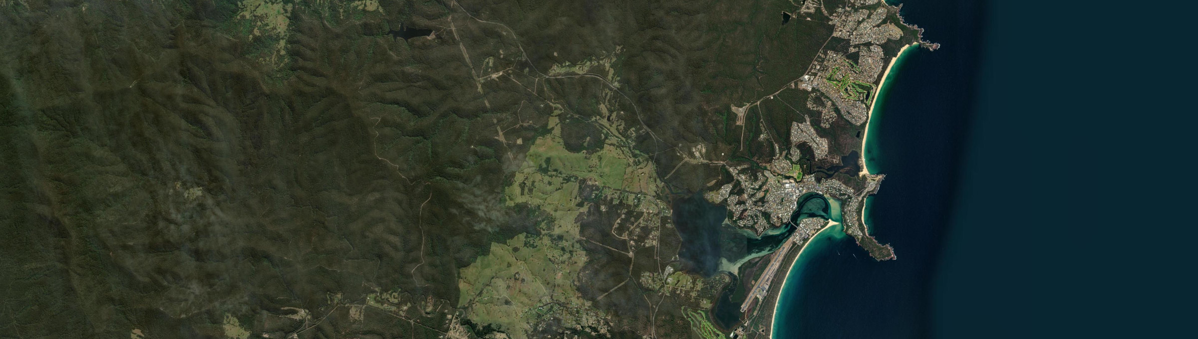 Aerial view of Millingandi, NSW