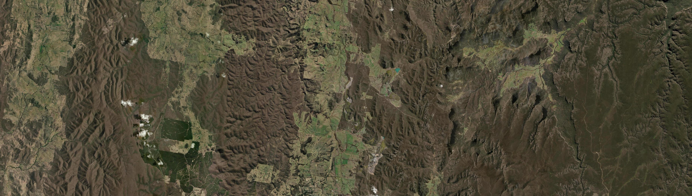 Aerial view of Cullen Bullen, NSW