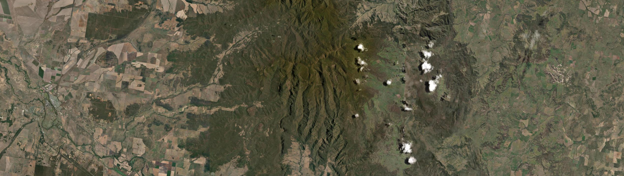 Aerial view of Kaputar, NSW