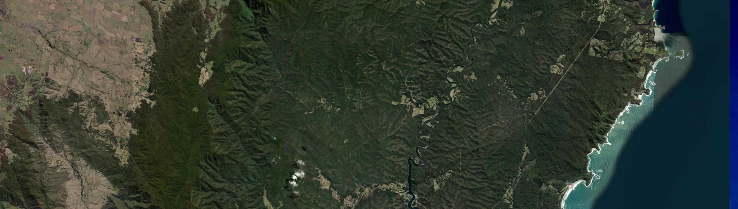 Aerial view of Currowan, NSW