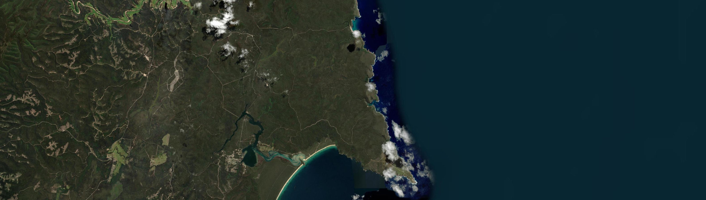 Aerial view of Green Cape, NSW
