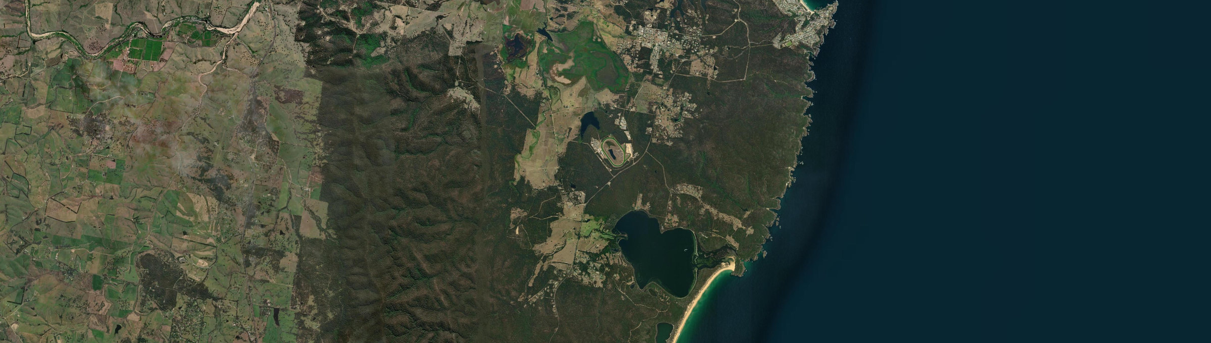 Aerial view of Wallagoot, NSW