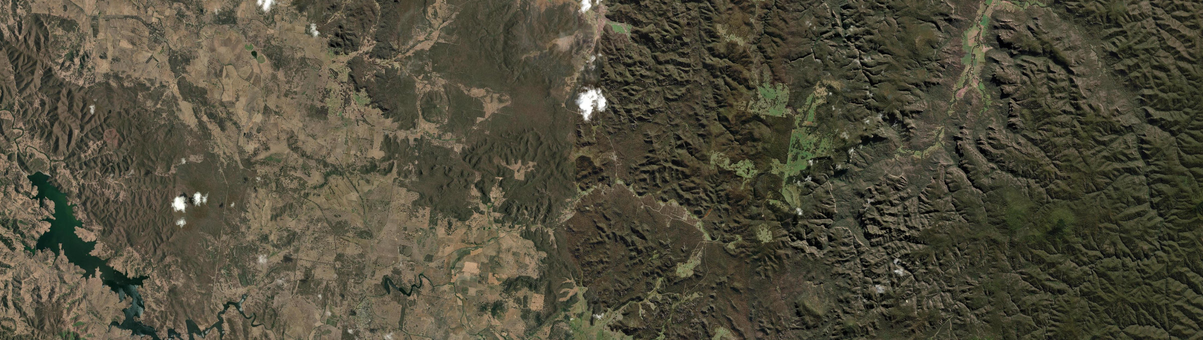 Aerial view of Coxs Creek, NSW
