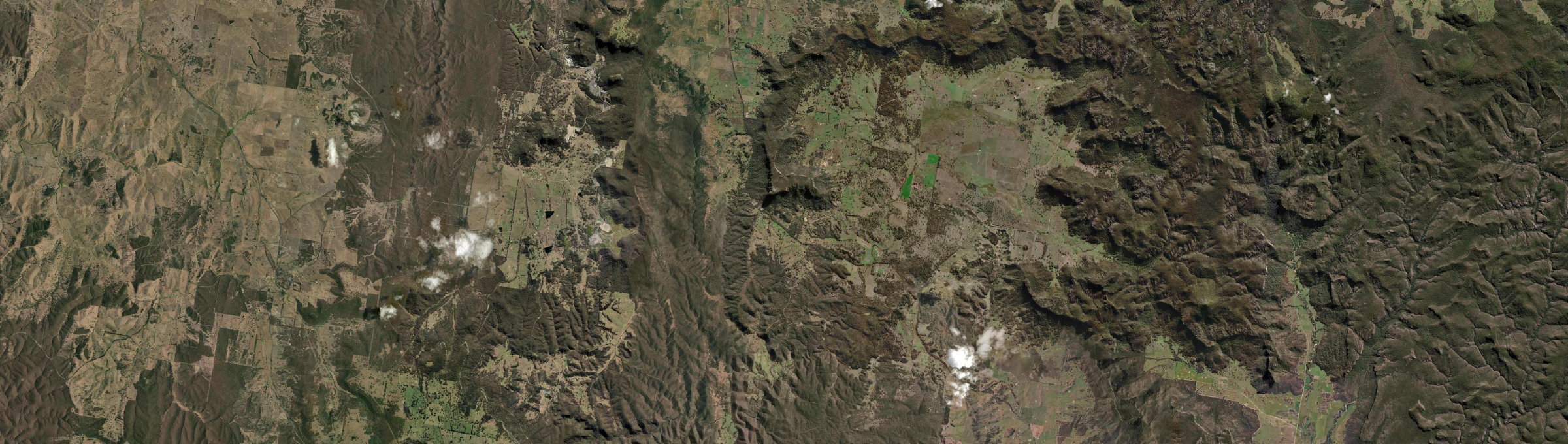 Aerial view of Mount Marsden, NSW