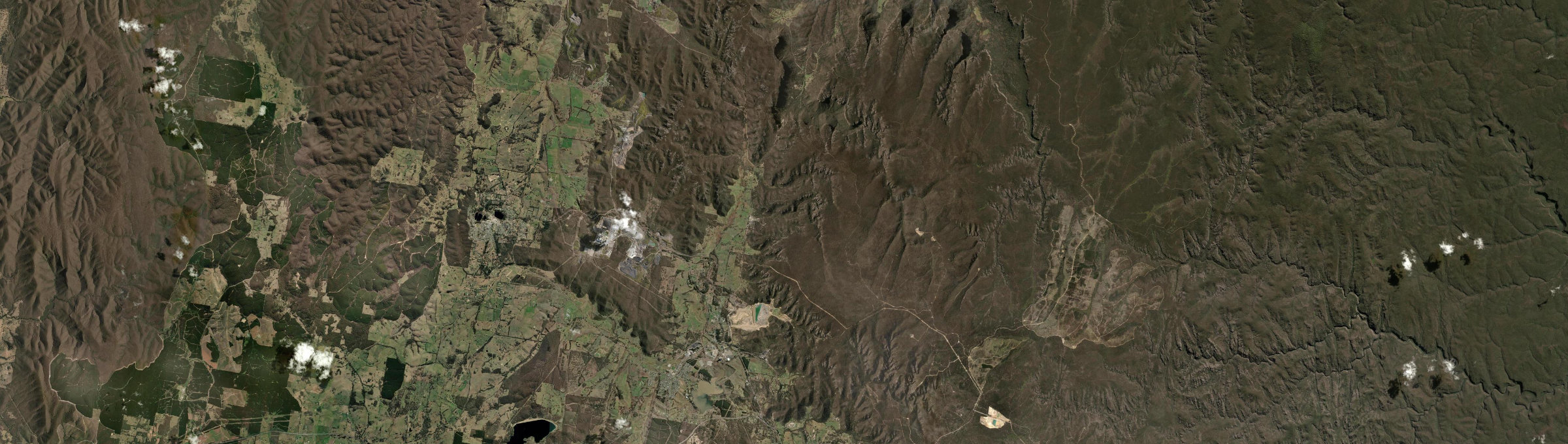 Aerial view of Lidsdale, NSW
