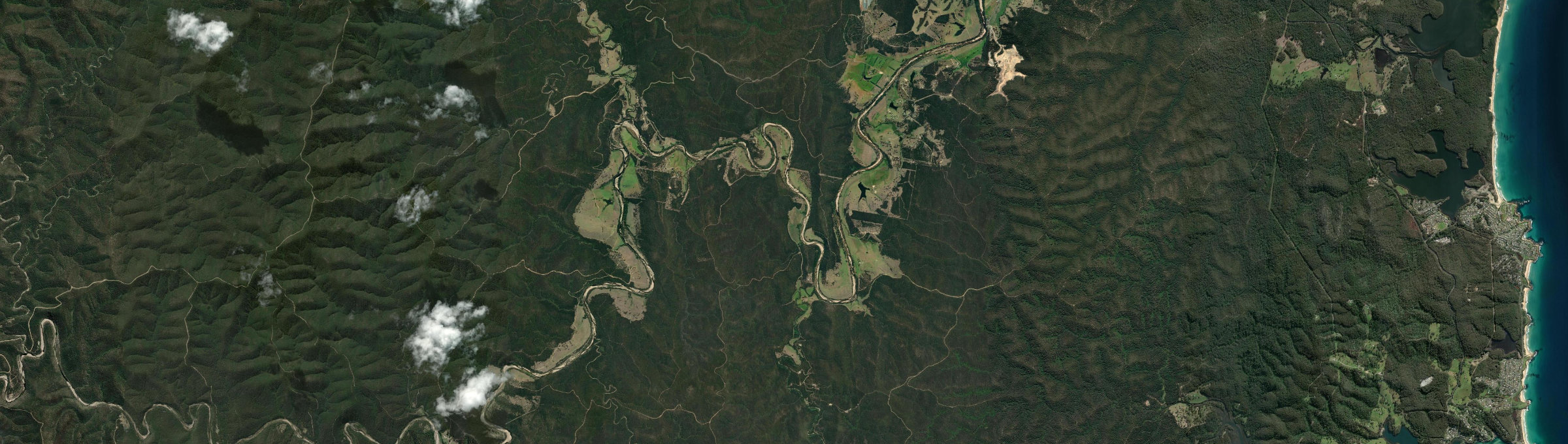 Aerial view of Eurobodalla, NSW