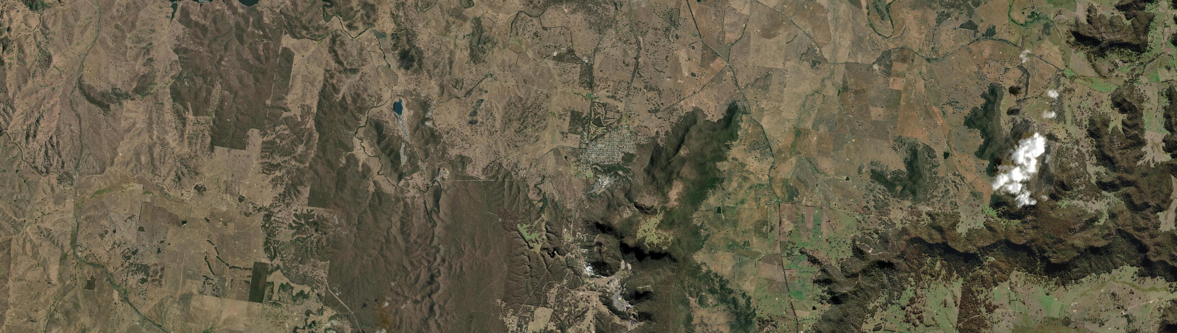 Aerial view of Kandos, NSW
