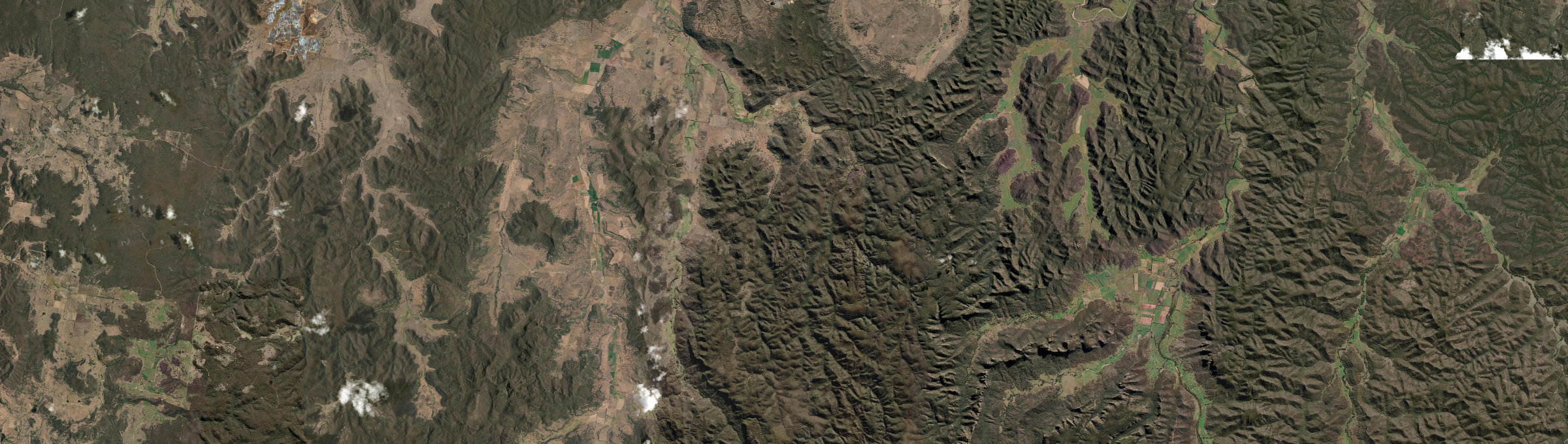 Aerial view of Upper Bylong, NSW