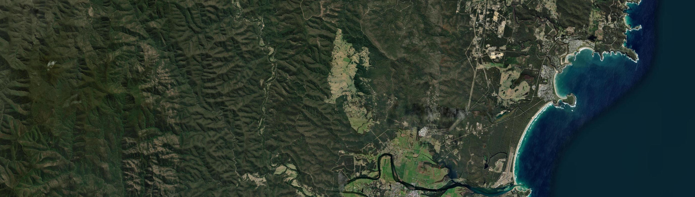 Aerial view of Mogendoura, NSW