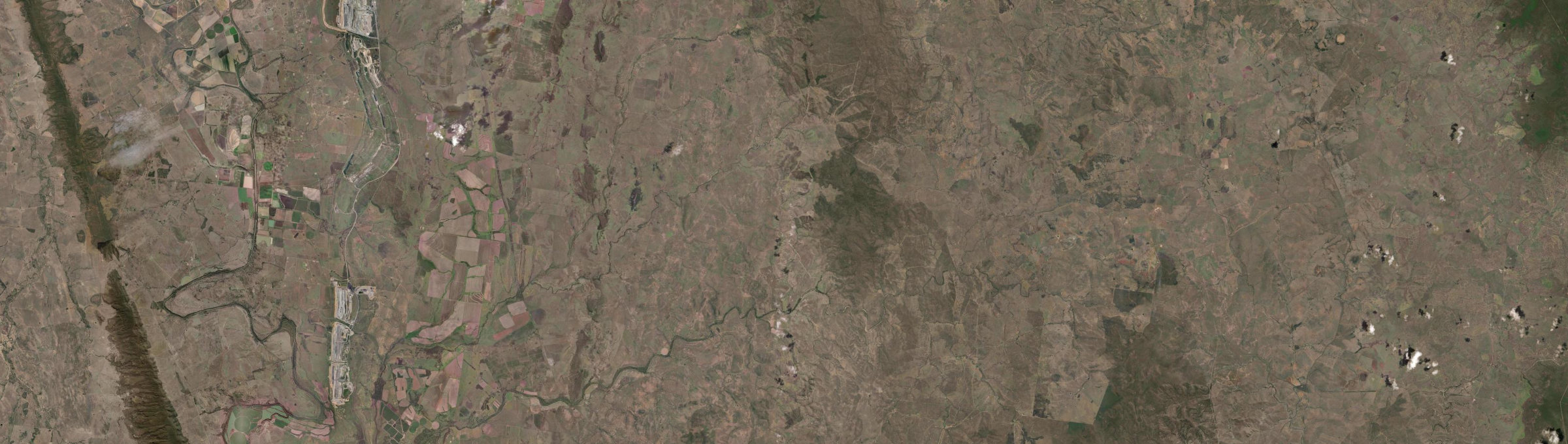 Aerial view of Castle Creek (Qld), QLD