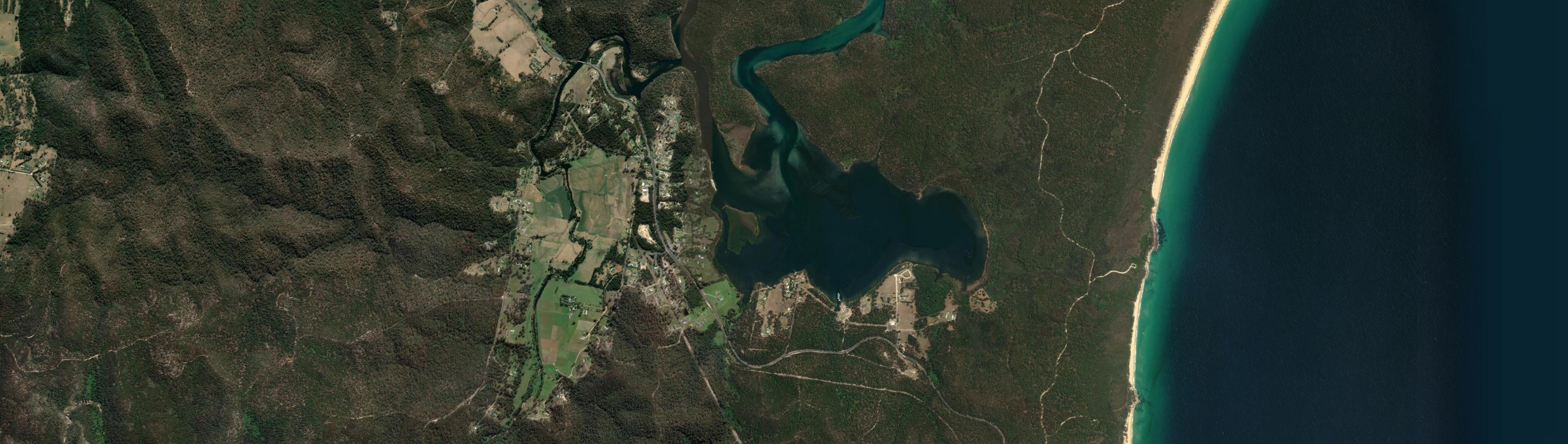 Aerial view of Broadwater (Bega Valley - NSW), NSW