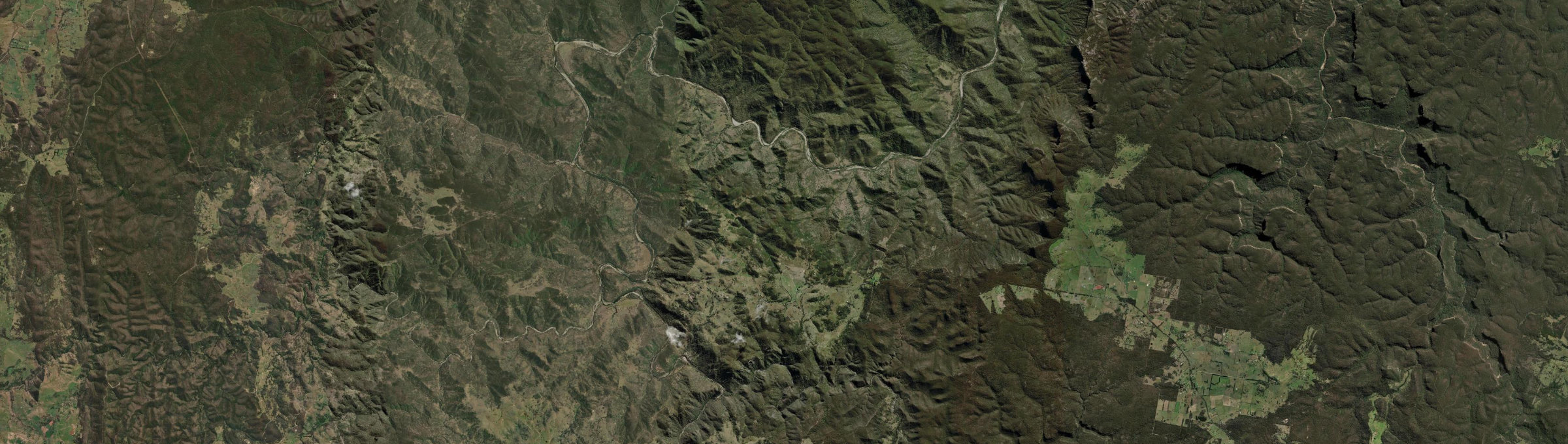 Aerial view of Bullio, NSW